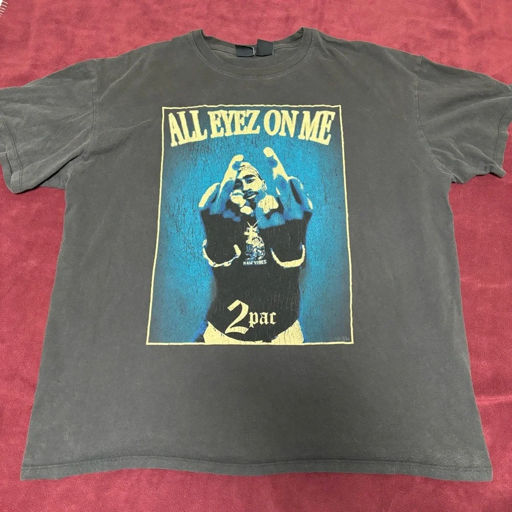 2PAC "ALL EYEZ ON ME" DOUBLE SIDED SHIRT LARGE - Picture 1 of 5